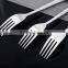 Natural color spoon and fork set with stainless steel tableware set