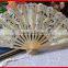 handcrafted lace folding bamboo fan