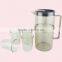 2.2L Plastic Water Pitcher With 4 Cups