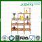 Multi-function bamboo kitchen storage rack for office, kitchen and living room