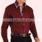 Mens Italian Slim Fit Shirt contrast collar fashion dress shirts