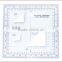 Kearing Chinese Manufacture military protractors transparent plastic square protractor #KMP-2