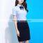 Custom made ladies dress interview overalls OL uniform shirt vest occupation suit stylish airline stewardess