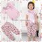 2016 New Girls Cute Outfits cotton shirt+pants spring pettiset baby gift clothing set