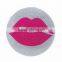 Rose Pink Lips Rhinestone Crystal Sticker/Custom Gems Stickers For Mobile Decoration