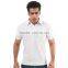 Fashion Men's Bulk White Plain Stand Neck T-shirt Shirt for Men Polo