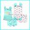 Wholesales summer cotton printing baby toddler clothing set