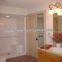 wooden glass sliding door for washroom