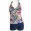 classical digital printing maillot heat transfer women's swimwear