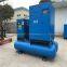 electric belt driven air compressor with dryer and tank