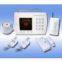 8 wireless zones LED display home alarm system