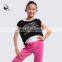 11521211 Girls Dance Practice Short Top Kids Dance Top