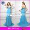 BN70  Supplier Real Sample Stunning Crystal Hatler Chiffon Evening Dress