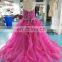 Custom Made Sweetheart Appliques Ruffle Skirt Puffy Lace Up Prom Dress For Fat