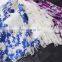 factory wholesale latest design custom thin pure wool printed scarves autumn fashion lady hollow woolen fringe wool scarf shawl