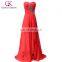 Grace Karin Sexy Strapless Sweetheart Split Front Red Evening Gowns Long Formal Evening Dress CL3443-1