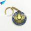 Soft Enamel With Epoxy Metal Keychain Custom Rounded Metal Keychain