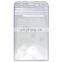 Heavy duty quality Vinyl clear badge holder with zip lock waterproof