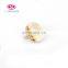 Best selling fashion accessory pendant 8*10 mm charm champagne round crystal ball for woman