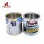 Hot new products 250ml round screw top tin cans with plastic brush 250 ml can 20ml metal