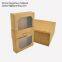 Craft Paper Packaging Box with Clear PET Window
