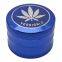 D63MM&H50MM aluminium alloy 4-layers   leaf  logo printed  smoking grinder tobacco grinder  smoking  accessories