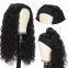 Wholesale Vendor Cuticle Aligned Natural Color no Glue Human Hair Headband Wig Kinky Curly