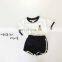 A0110# 2020 Summer Toddler Baby Girls Boys Short Sleeve Tops+Shorts 2pcs Children'S Suit
