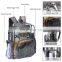 Heavy Duty  Waterproof Clear PVC Backpack Transparent School Bag With Grey Trim