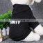 High quality cotton security printing black hoodie dog