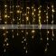 LED Icicle Holiday Light 5M 216 LEDs Curtatin String Lights Outdoor Waterproof Wire