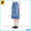 Custom 2016 Wholesale Lady High Qyality Button-up Denim Skirt