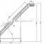 Food industry modular plastic inclined belt conveyor