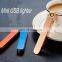 Slim design USB Port Electronic Windproof Flameless Electronic Cigarette Lighter by customized for man gift