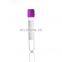 Plastic Ordinary Vacuum Collecting Tube PET Red Cap Plain Tube for hospital