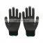Beautiful Black PU Nylon Safety Working Gloves