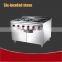 Gas four-headed stove with oven commercial hotel restaurant gas-fired oven price