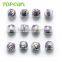 Topearl Jewelry Assorted Custom Bead Stainless Steel European Charm Bead Purple White Silver TCP07