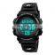 Amazon Hot selling SKMEI 1266 relojes hombre waterproof watch digital mens Wristwatches