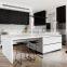 Ready Assemble US Black Lacquer Kitchen Cabinets LED Kitchen
