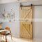 Sliding Barn Door Hardware System Pine Wood Single Barn Door