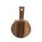 K&B high standard hot wooden round cheese pizza serving cutting board with handle