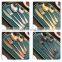 Custom Modern Stainless Steel High Quality Luxury cutlery Gradient Spoon Set Bulk Gold Flatware