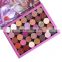 Odm Empty 35 Color Make-Up Paper Cardboard Palette Container Makeup Organizer Cosmetics Paper Packaging With Mirror