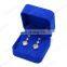 Fadeli Custom Suede Jewellery packaging Boxes with velvet insert For Earrings Packing Pink Jewelry Box