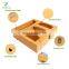 Bamboo Zip lock Bag Storage Organizer and Dispenser for Kitchen Drawer Food Storage Bag Holders Compatible