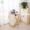 Home Decor Storage Butterfly Bamboo Folding Laundry Baskets with Removable Mesh Laundry Bag Collapsible Laundry Hamper with Lid