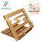 Bamboo Book Stand Adjustable Reading Book Recipe Holder display racks