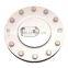 Aluminum Billet Fuel Cell Cap, Silver Black Surge Tank Cap