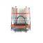 New arrival factory price indoor playground rectangular trampoline with Iron fence safety net